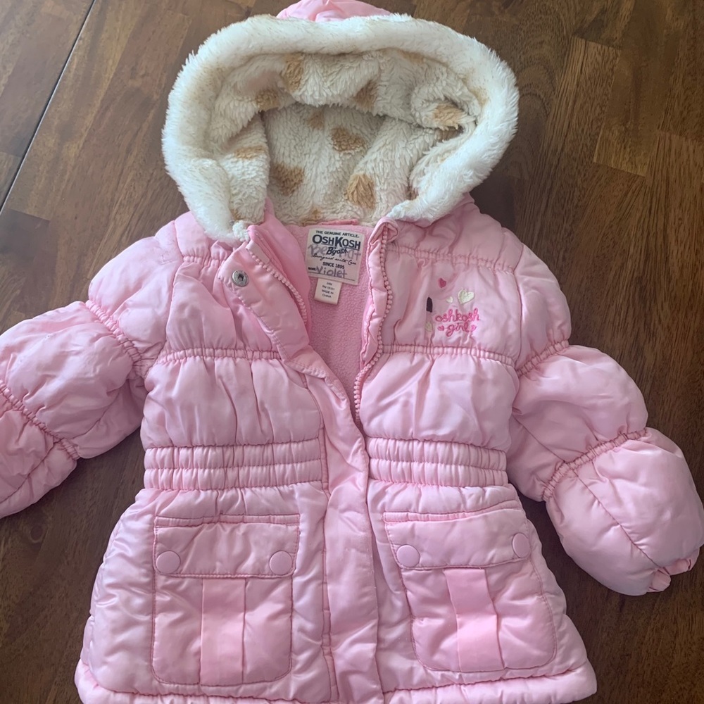 Osh kosh B’gosh girls pink coat